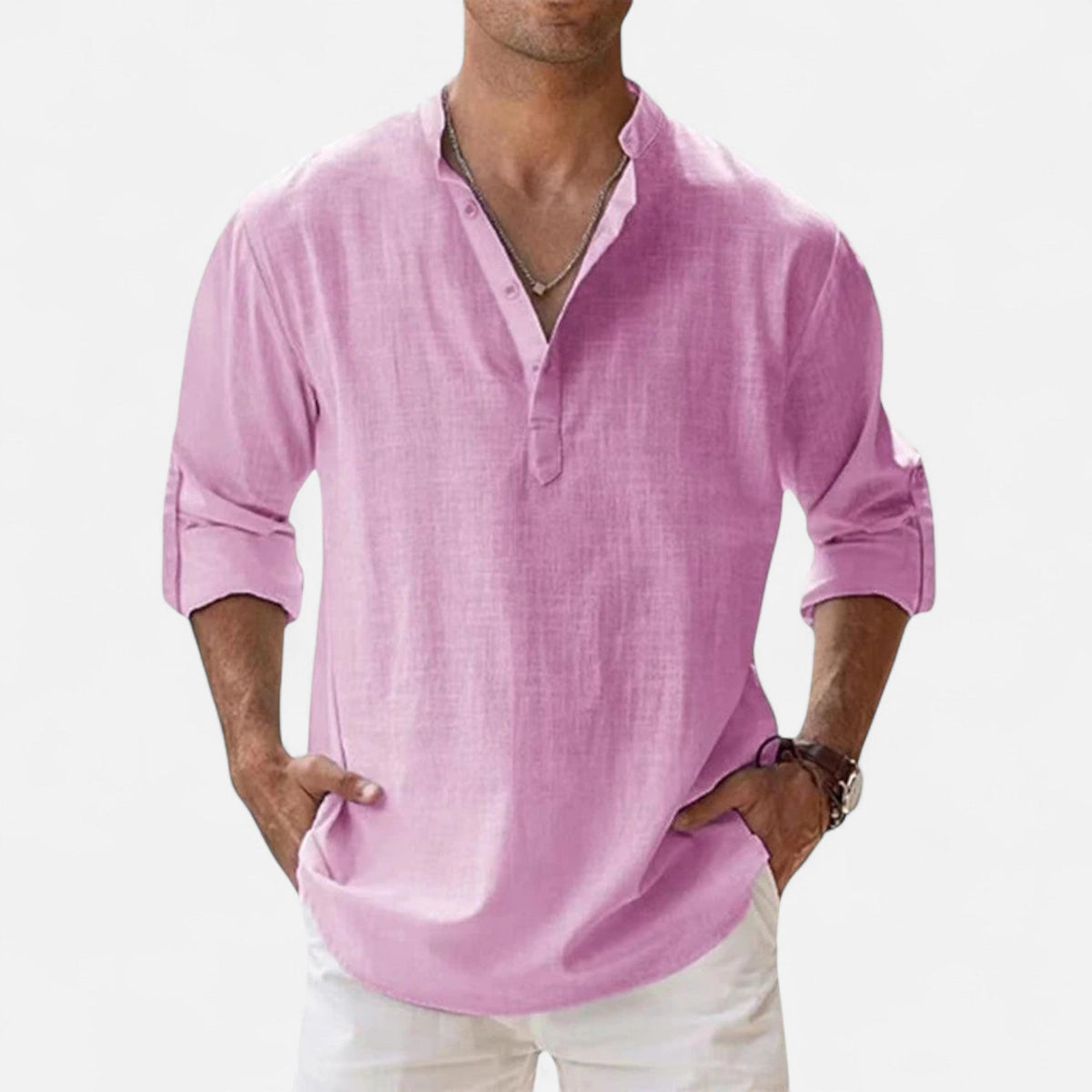 Santi | Men’s Linen Beach Shirt