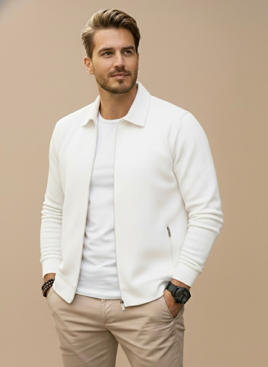 Alfred | Men’s Modern Zip-Up Cardigan