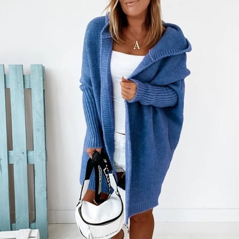 Women's Winter Long Oversized Fashion Open Front Cardigan