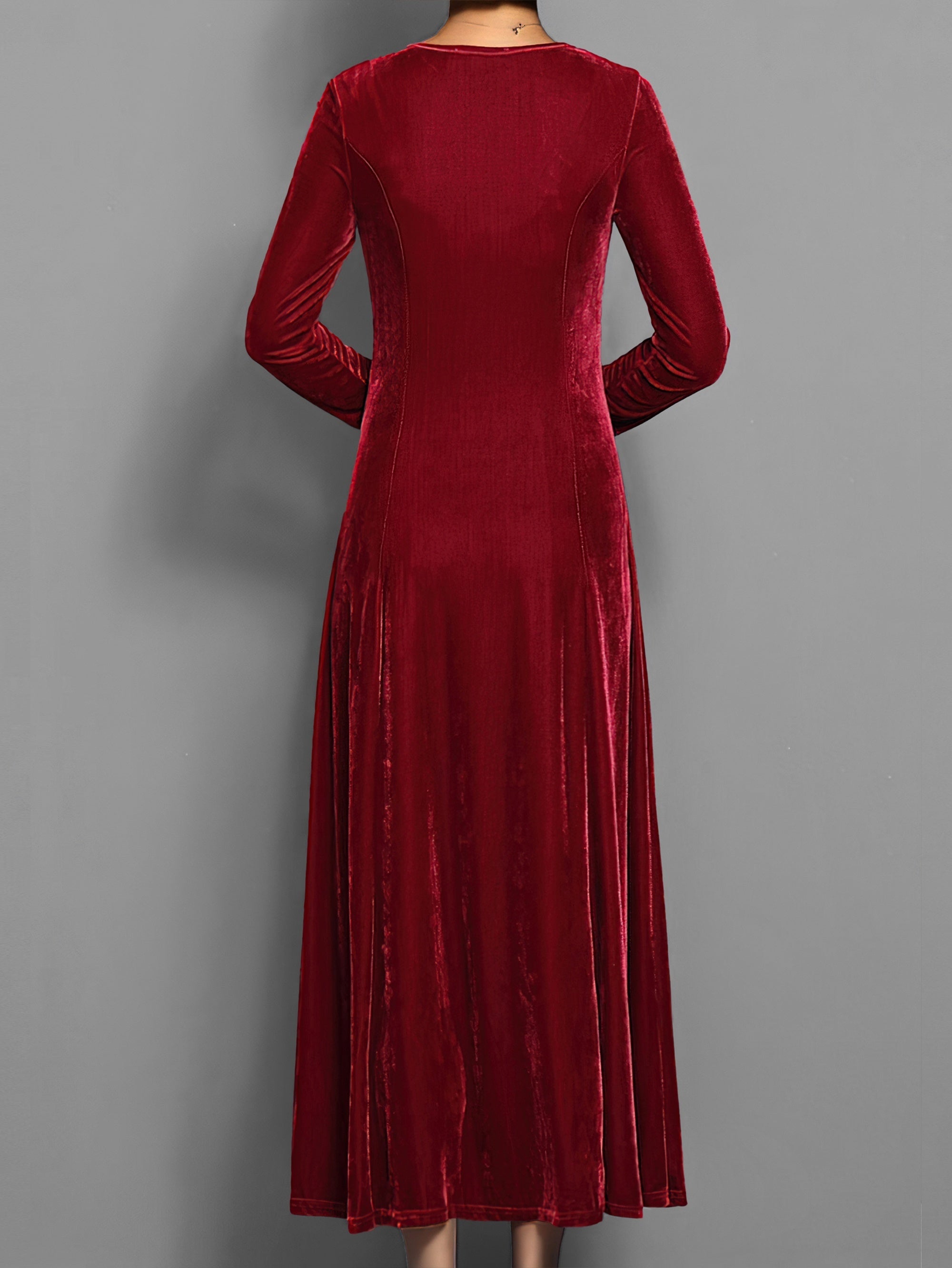 Women’s Long Sleeve Formal Dress Classic Party Elegance