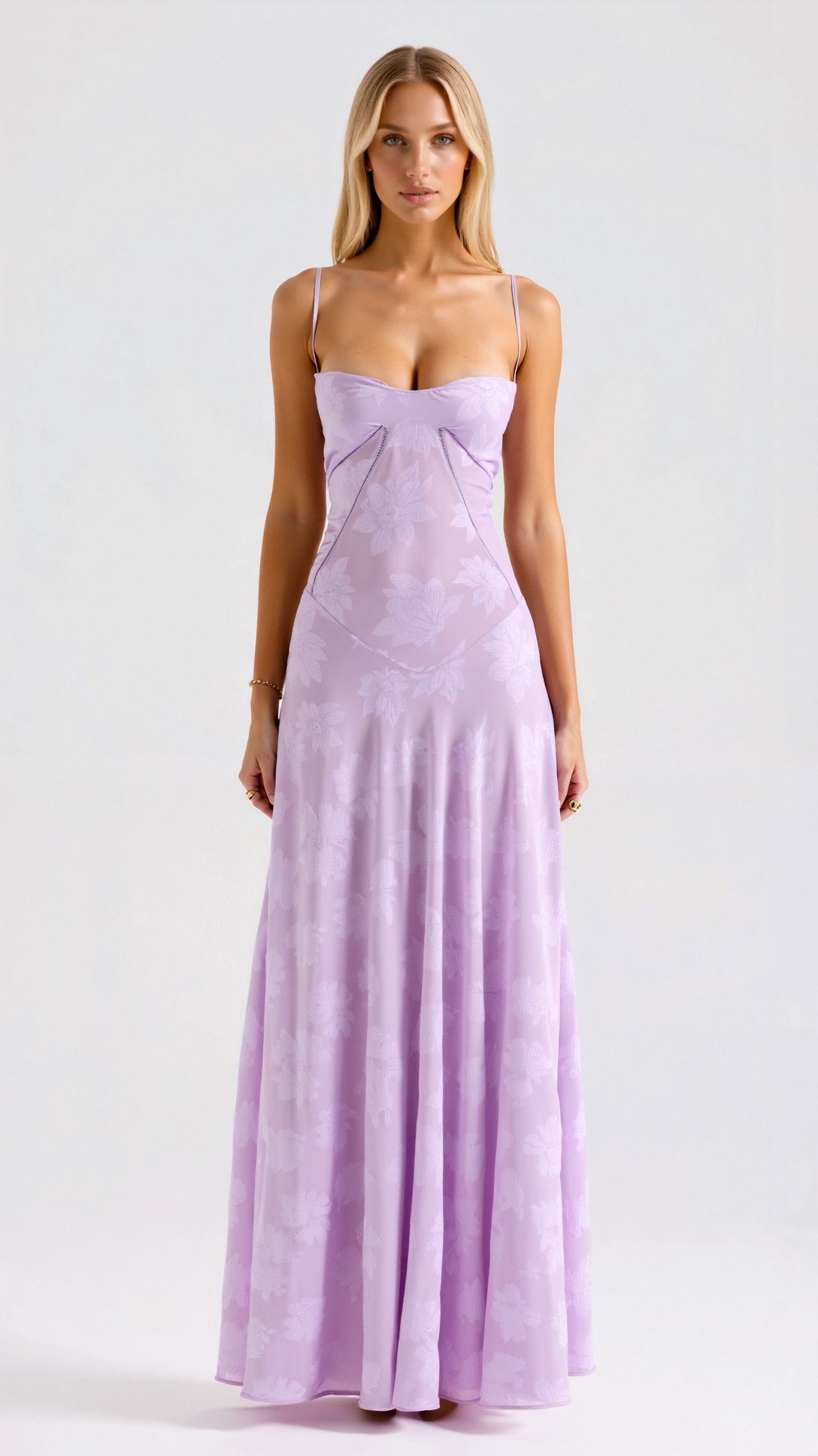 Women’s Timeless Slip Plain Occasion Maxi Wedding Guest Dresses