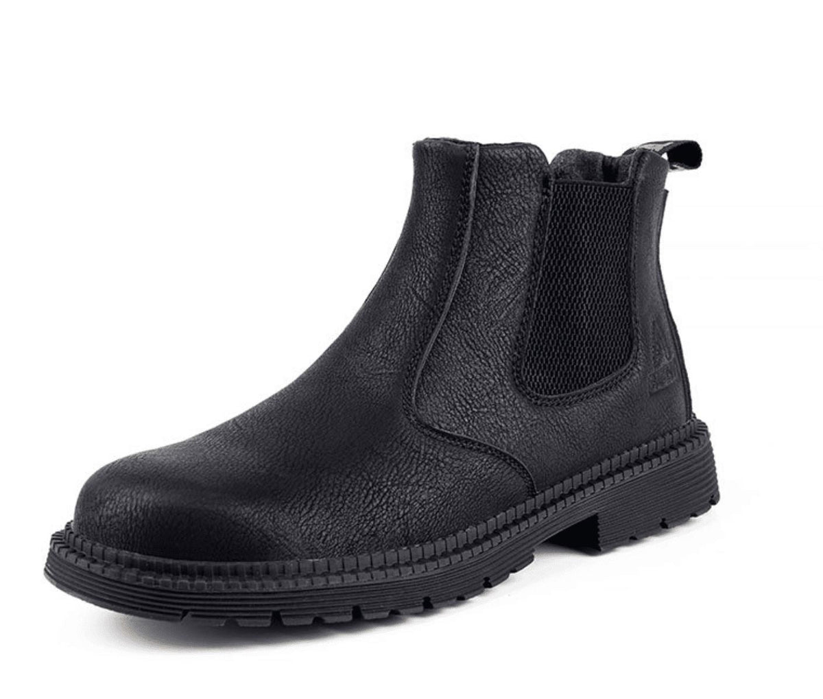 Timeless Slip-on Fit Leather Chelsea Boots for Men