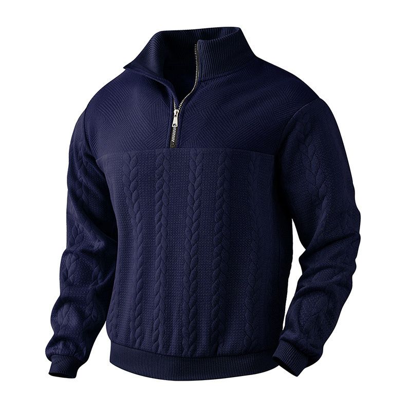 Arvelius | Men’s Jacquard Knit Wool Sweater