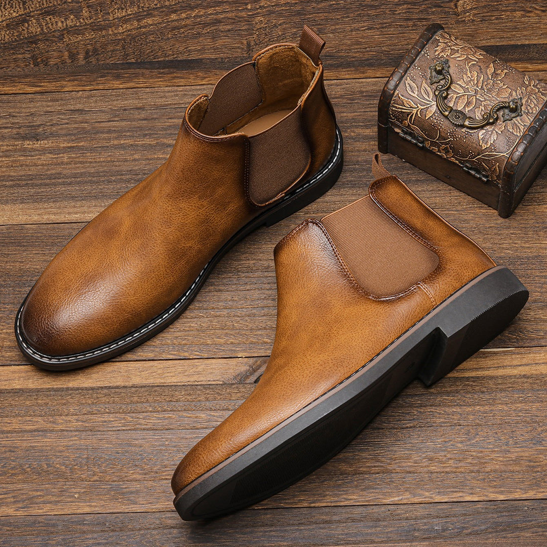 Men’s Stylish Durable Everyday Chelsea Boots with Elastic Side Panels