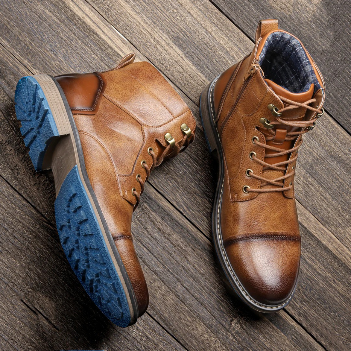 Men’s Retro Versatile Outdoor Durable Lace Ankle Boots