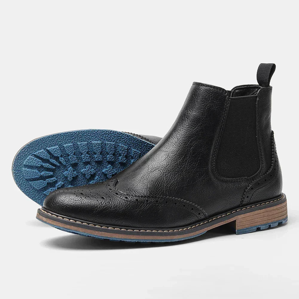 Men's Modern Retro Chelsea Boots with Durable Sole