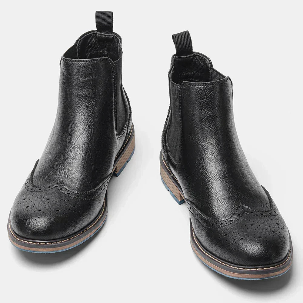 Men's Modern Retro Chelsea Boots with Durable Sole