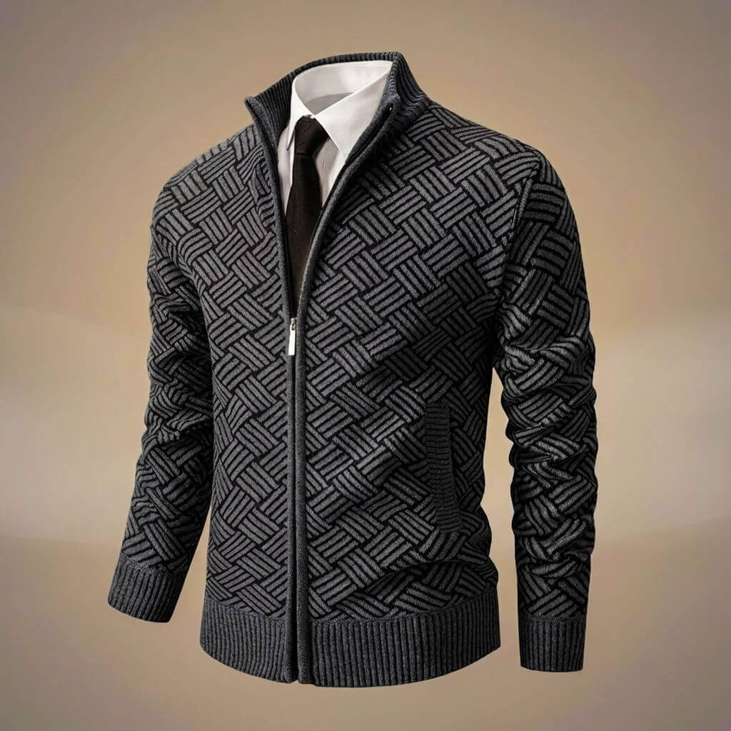 Zoro | Men’s Organic Cotton Blend Zig-Zag Jacket