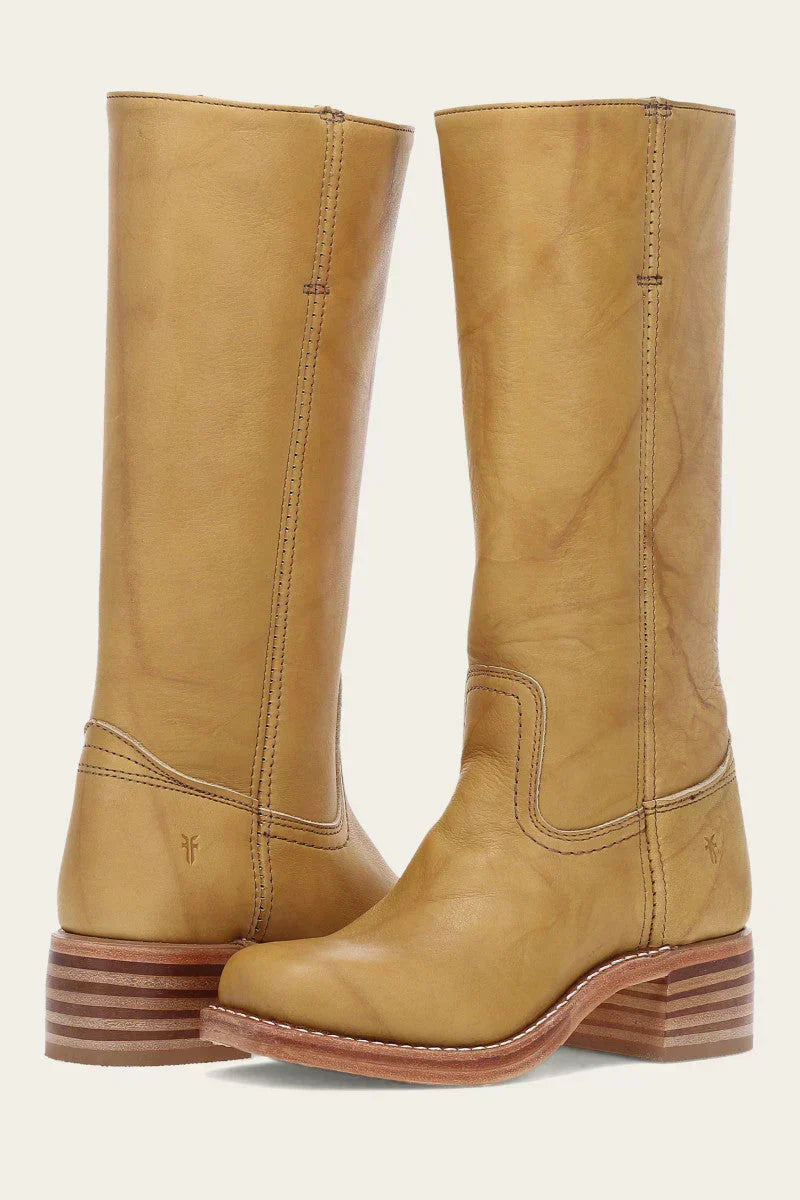 Women’s Mid Calf Western Boots with Block Heel